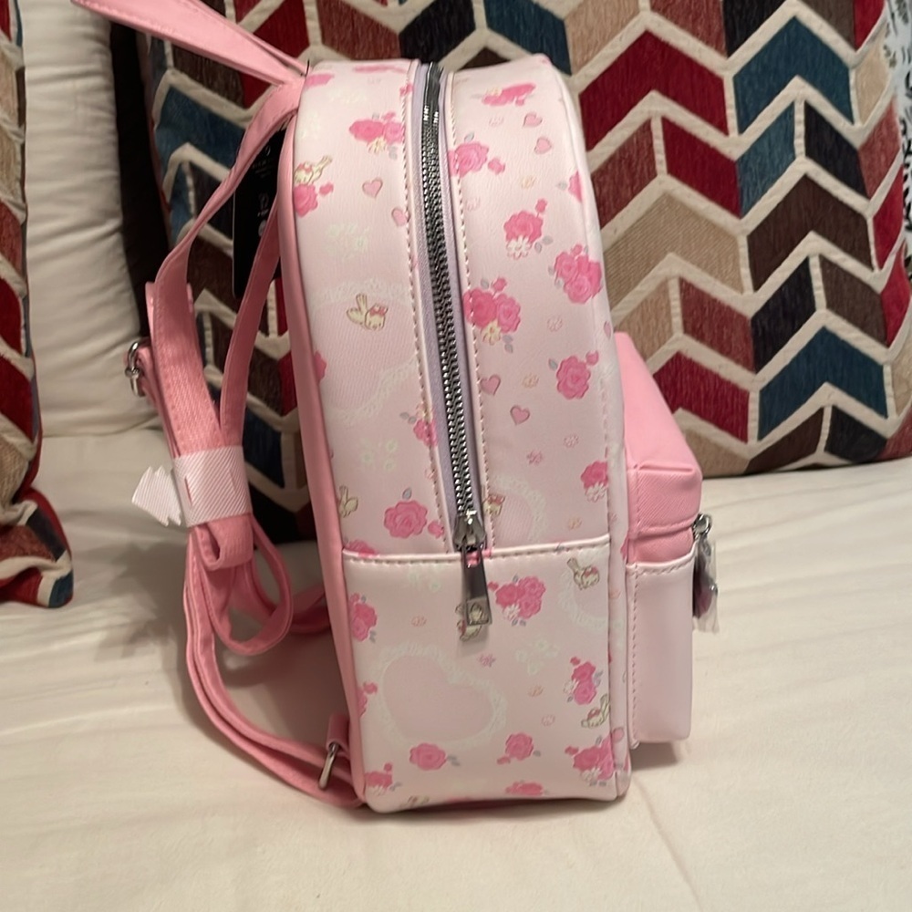My Melody Bioworld Sanrio Pastel Rose Mini Backpack - Picture 8 of 16